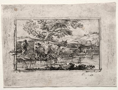Stado w Wodopoju, 1635. autorstwa Claude Lorrain