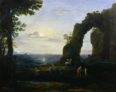Pochodzenie korala lub Perseusza z głową Meduzy autorstwa Claude Lorrain