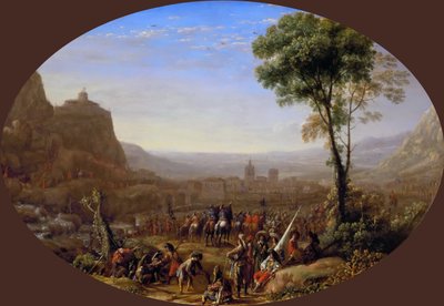 Przełęcz Suzy zdobyta przez Ludwika XIII w 1629, ok. 1631. autorstwa Claude Lorrain
