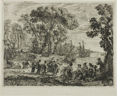 Gwałt Europy autorstwa Claude Lorrain