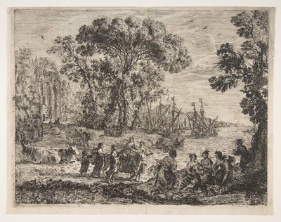 Gwałt Europy, 1634. autorstwa Claude Lorrain