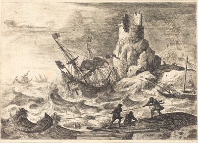 Wrak statku (Le naufrage) autorstwa Claude Lorrain