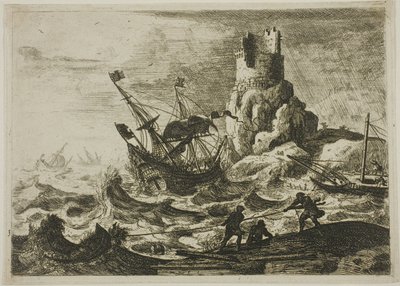 Wrak statku autorstwa Claude Lorrain