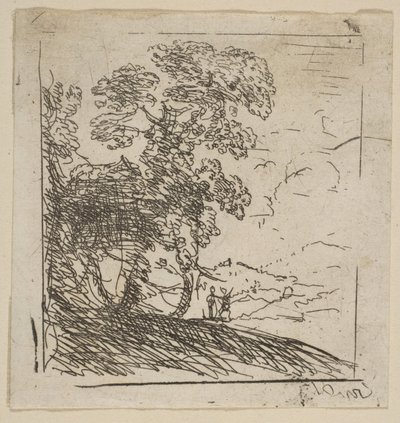 Prawe Drzewo Dwa Krajobrazy, ca. 1630. autorstwa Claude Lorrain
