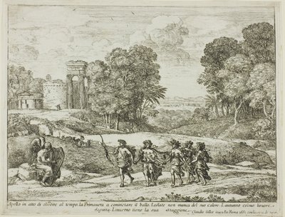 Czas, Apollo i pory roku autorstwa Claude Lorrain