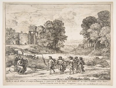 Czas, Apollo i pory roku, 1662. autorstwa Claude Lorrain