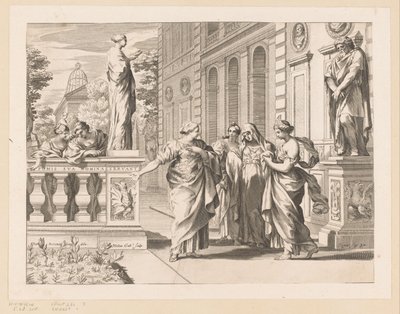 Alegoria na cześć Collegio Romano autorstwa Claude Mellan