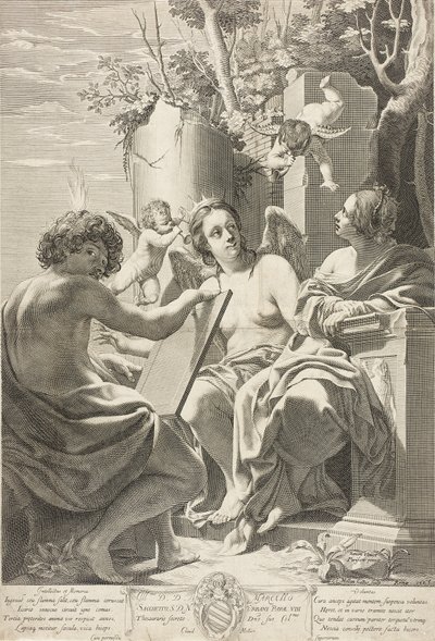 Alegoria władz duszy autorstwa Claude Mellan