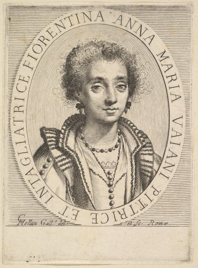 Anna Maria Vaiani, 1624-36. autorstwa Claude Mellan