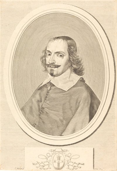 Kardynał Jules Mazarin autorstwa Claude Mellan