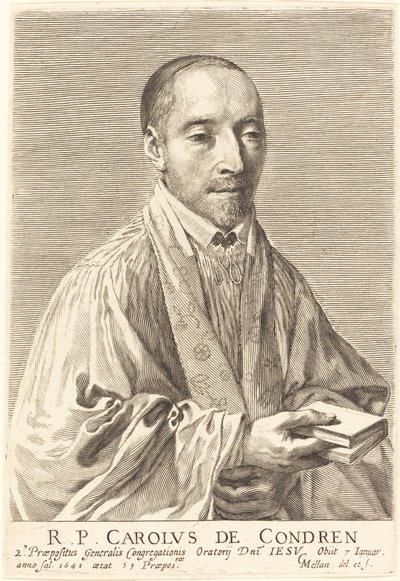Charles de Condren autorstwa Claude Mellan