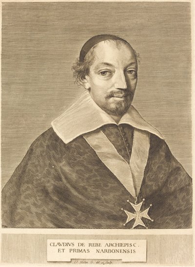 Claude de Rebe autorstwa Claude Mellan