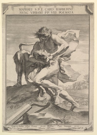 David dusi lwa, 1631. autorstwa Claude Mellan