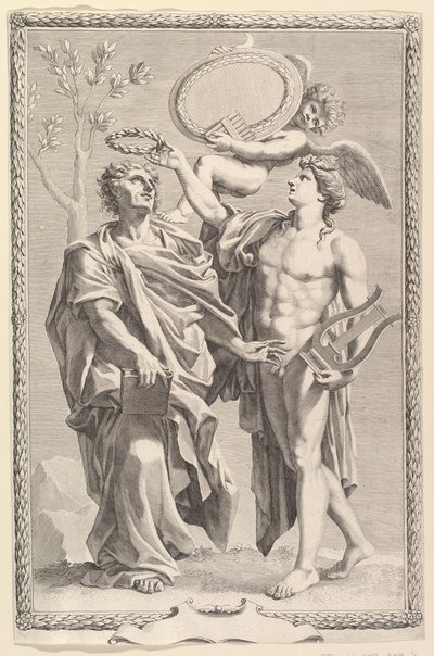Frontyspis: Wergiliusz, Opera Publius Virgilii Maronis, 1641 autorstwa Claude Mellan
