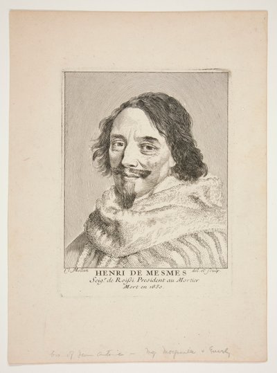Henryk de Mesmes autorstwa Claude Mellan