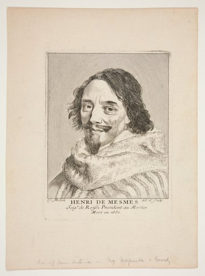 Henri de Mesmes autorstwa Claude Mellan
