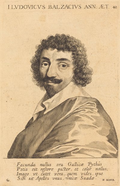 Jean-Louis Guez de Balzac autorstwa Claude Mellan