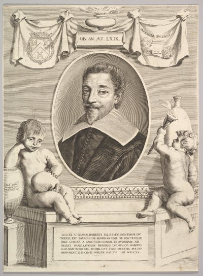 Jean Habert de Montmor, 1640. autorstwa Claude Mellan