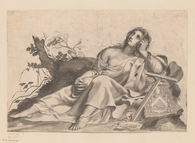 Maria Magdalena autorstwa Claude Mellan