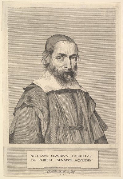 Nicolas-Claude Fabri de Peiresc, 1637. autorstwa Claude Mellan