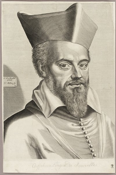 Nicolas Coeffeteau, biskup Marsylii autorstwa Claude Mellan