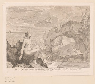 Perseusz uwalnia Andromedę autorstwa Claude Mellan