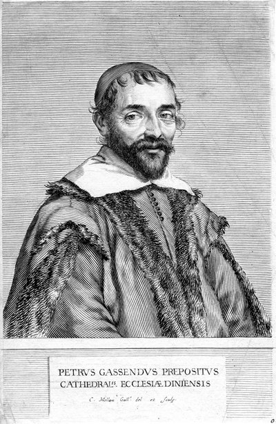 Pierre Gassendi, francuski filozof i naukowiec, XVII wiek autorstwa Claude Mellan