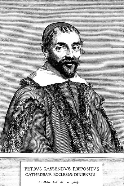 Pierre Gassendi, francuski filozof, naukowiec, astronom i matematyk, XVII wiek. autorstwa Claude Mellan
