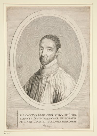 Portret Charlesa Favre .a autorstwa Claude Mellan