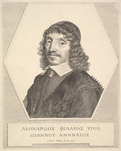 Portret Leonarda Philaras, 1651. autorstwa Claude Mellan