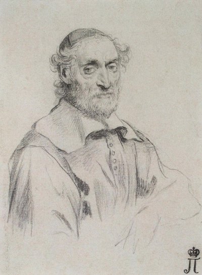 Portret Nicolas-Claude Fabri de Peiresc 1580-1637, 1636-1637 autorstwa Claude Mellan