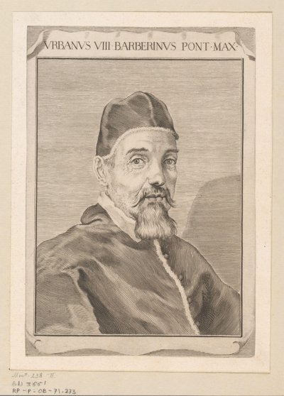 Portret van Urban VIII autorstwa Claude Mellan