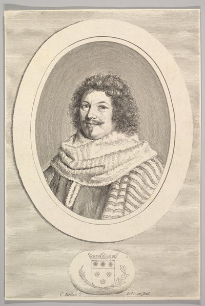 René de Longueil, markiz de Maisons. autorstwa Claude Mellan