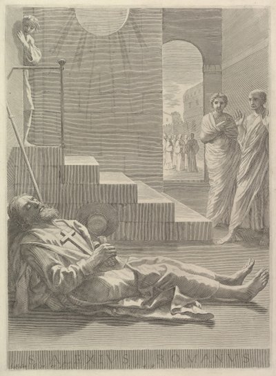 Św. Alexis, 1649. autorstwa Claude Mellan