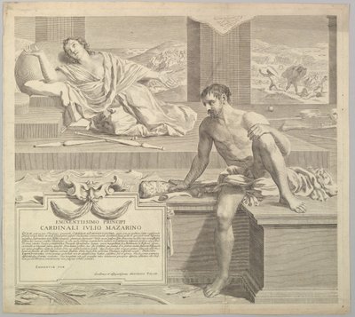 Teologia Antoine Talona, 1648. autorstwa Claude Mellan