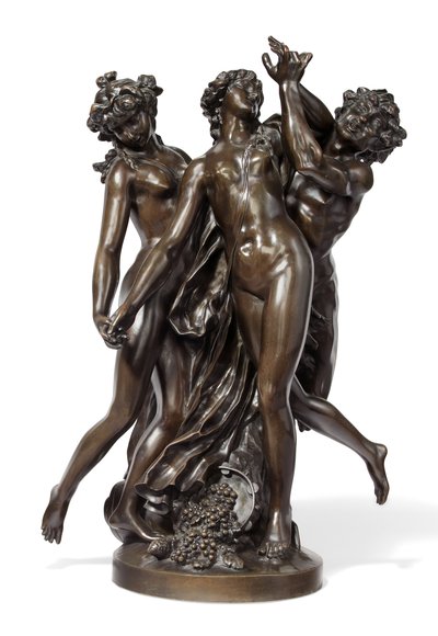 Trzy Gracje, c.1860 (brąz) autorstwa Claude Michel (after) Clodion