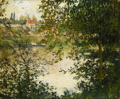 Widok przez drzewa wyspy La Grande Jatte; Przez drzewa, wyspa La Grande Jatte, 1878 autorstwa Claude Monet