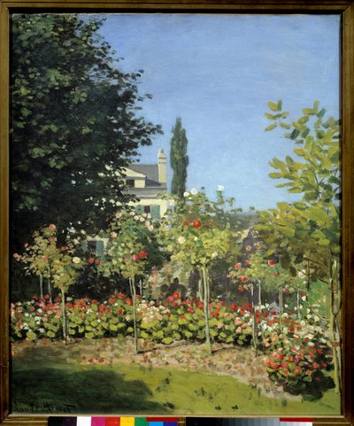 Ogród kwiatowy w Sainte Adresse. Obraz Claude