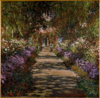 Allee w ogrodzie Giverny autorstwa Claude Monet