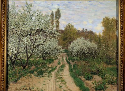 Kwitnące jabłonie autorstwa Claude Monet