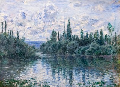 Ramię Sekwany w pobliżu Vetheuil, ok. 1878 (olej na płótnie) autorstwa Claude Monet