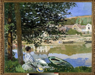 Na brzegu wody w Bennecourt autorstwa Claude Monet