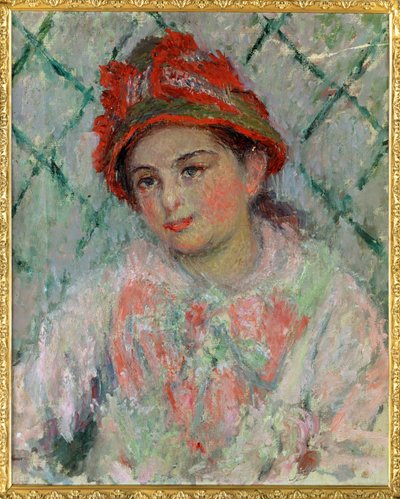 Blanche Hoschede, najmłodsza córka ... (olej na płótnie) autorstwa Claude Monet