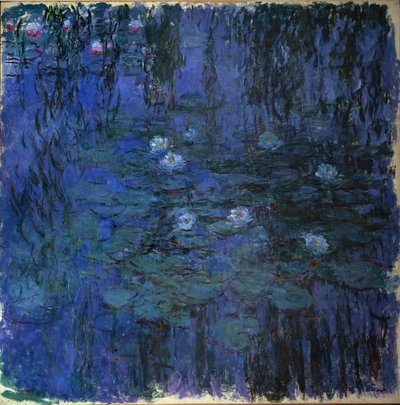 Niebieska lilia wodna (olej na płótnie, ok. 1916-19) autorstwa Claude Monet