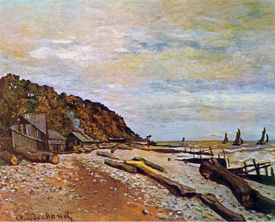 Stocznia pod Honfleur, 1864 autorstwa Claude Monet