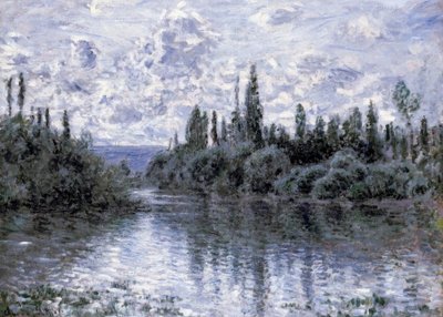 Ramię Sekwany w pobliżu Vétheuil autorstwa Claude Monet