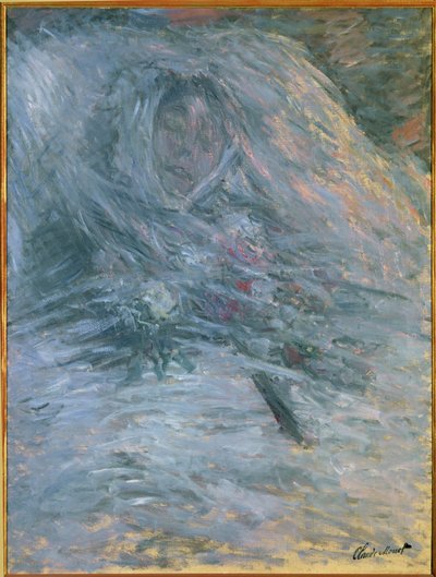Camille na łożu śmierci (olej na płótnie) autorstwa Claude Monet