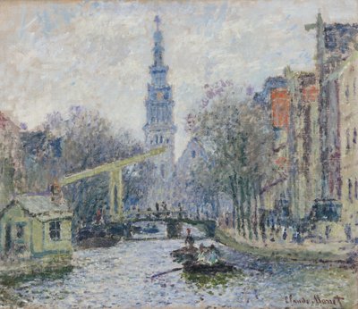 Kanał Amsterdamski, 1874 autorstwa Claude Monet