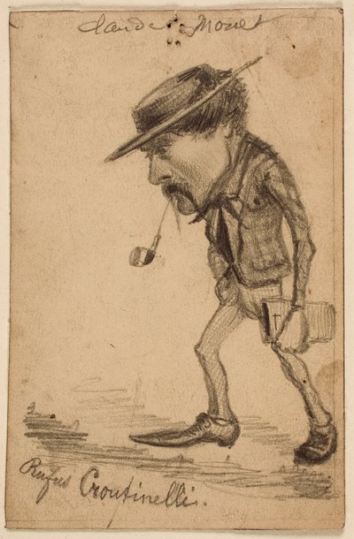 Karykatura Henri Cassinelli („Rufus Croutinelli”) autorstwa Claude Monet