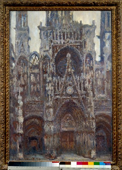Cathedrale de Rouen, portal, brązowa harmonia Obraz Claude